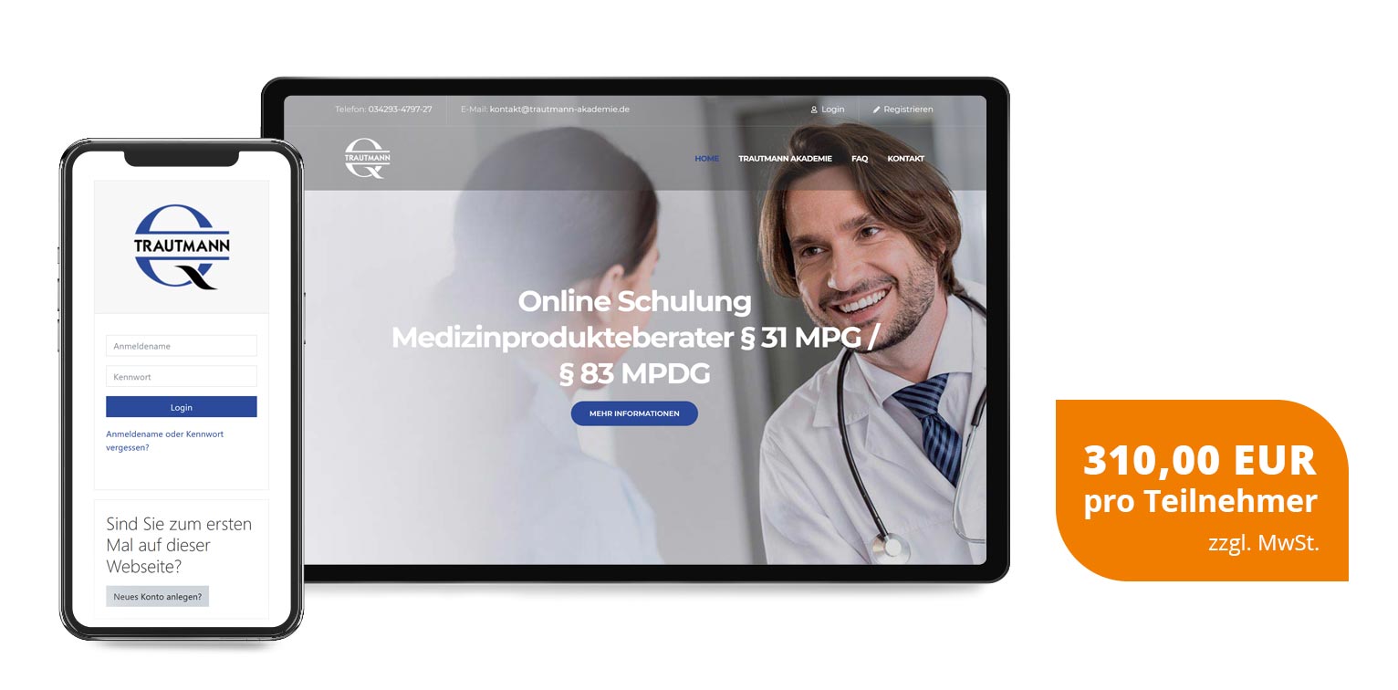 Online Kurs Schulung Medizinprodukteberater 31 MPG 83 MPDG