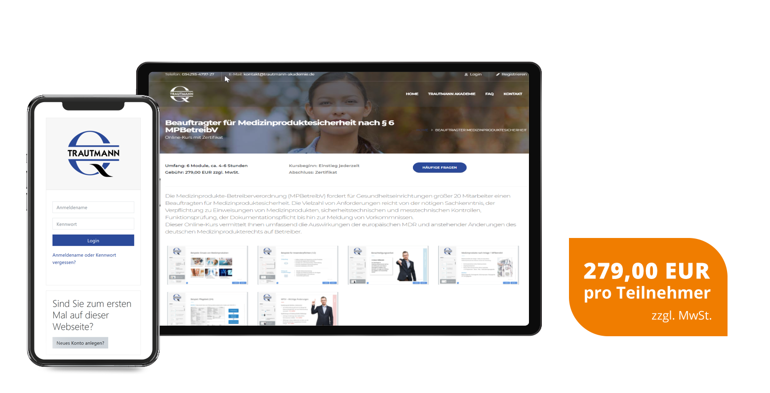 Online-Kurs Schulung Beauftragter für Medizinproduktesicherheit