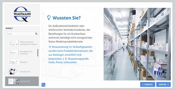 Wer benötigt den Status Medizinprodukteberater? - Online Schulung Medizinprodukteberater