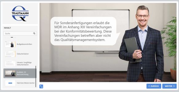 Das erlaubt die MDR für Sonderanfertigungen - Online Schulung Hersteller von Sonderanfertigungen