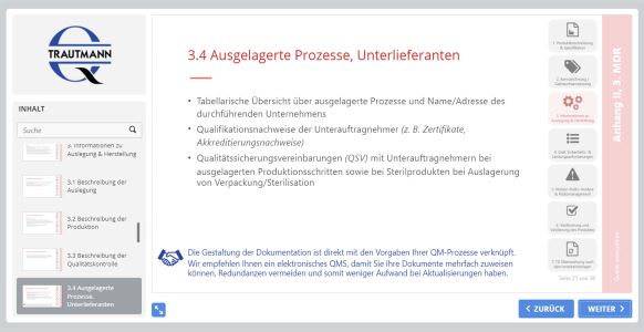 Ausgelagerte Prozesse, - Online Schulung Technische Dokumentation